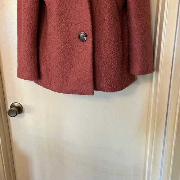 Sam Edelman Women's Cozy Sherpa Jacket in Dusty Rose size S - Picture 4 of 12